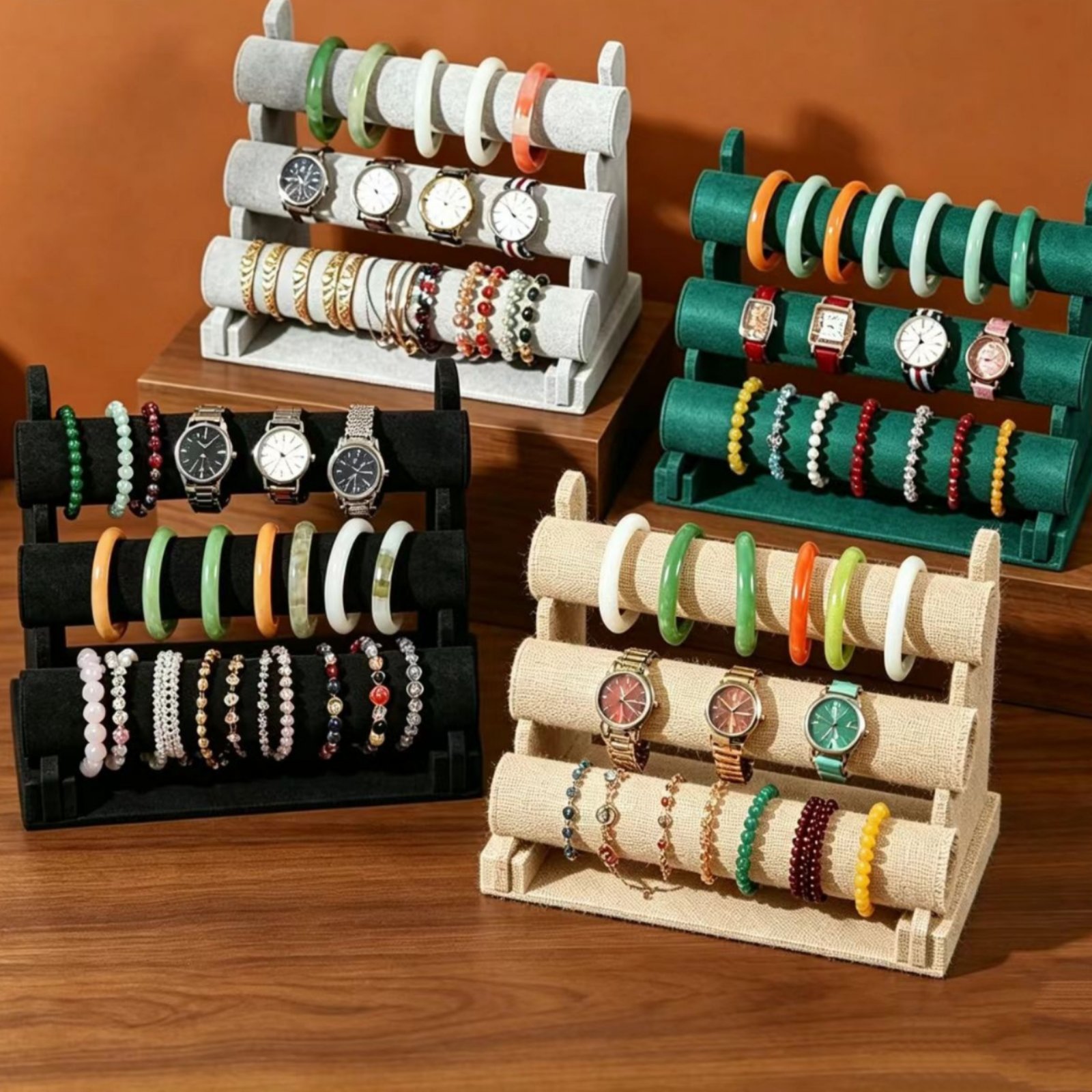 Luxury Watch Tier - 3 Tier Bracelet Display Stand Multi-Functional