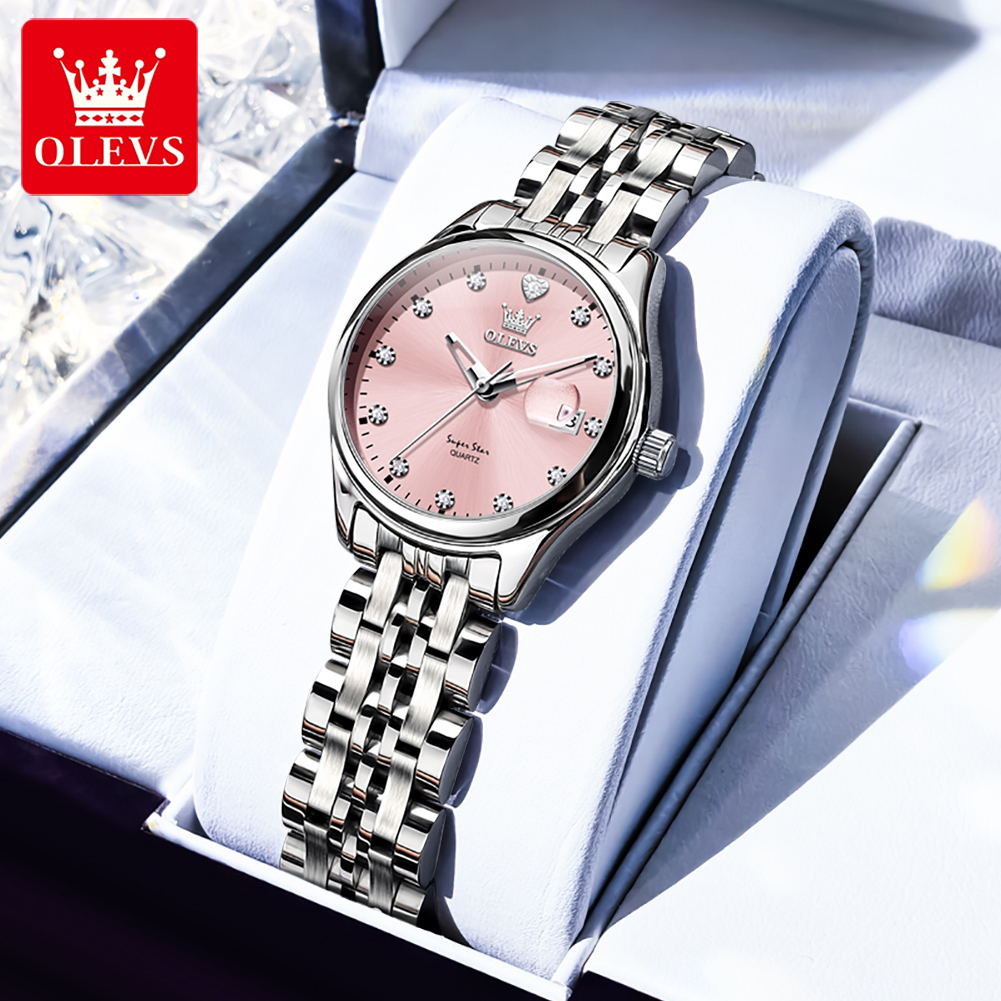 Luxury Watch Logo - OLEVS Women's Watches 5649L Trend Fashion