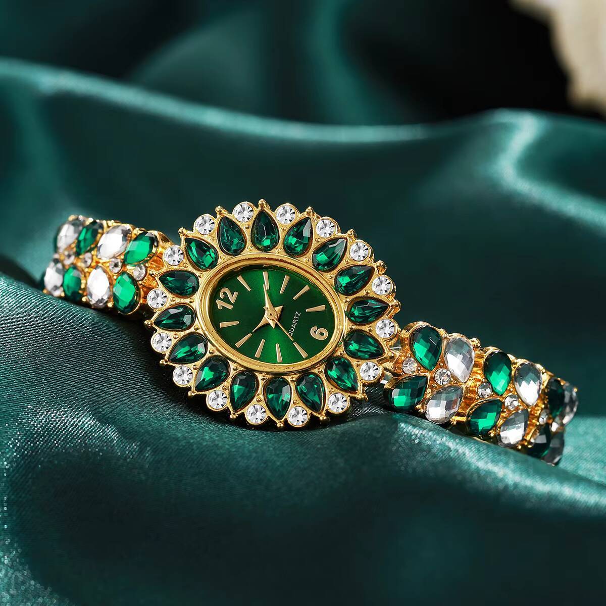 Luxury Watch Ladies - Fashion Women Watches Luxury Rhinestone Bracelet