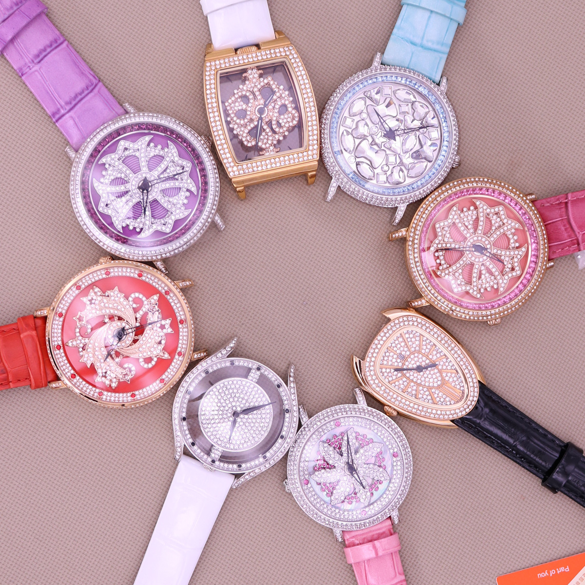 Luxury Watch Japan - Luxury Davena Spin Snow Flower Women's
