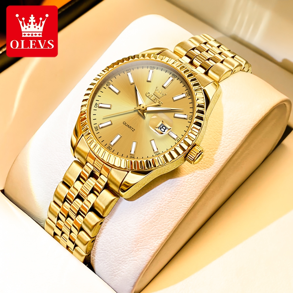 Luxury Watch Logo - OLEVS 5593 Quartz Women's Watch Waterproof