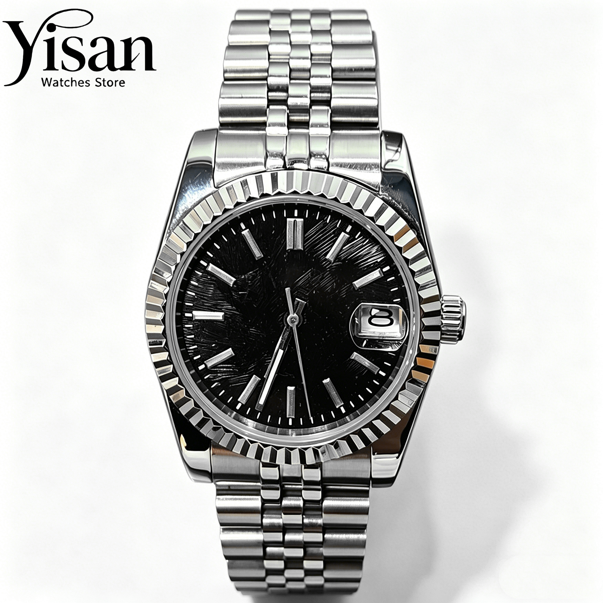 Luxury Watch Case - Yisan 36mm/39mm silver case sapphire crystal