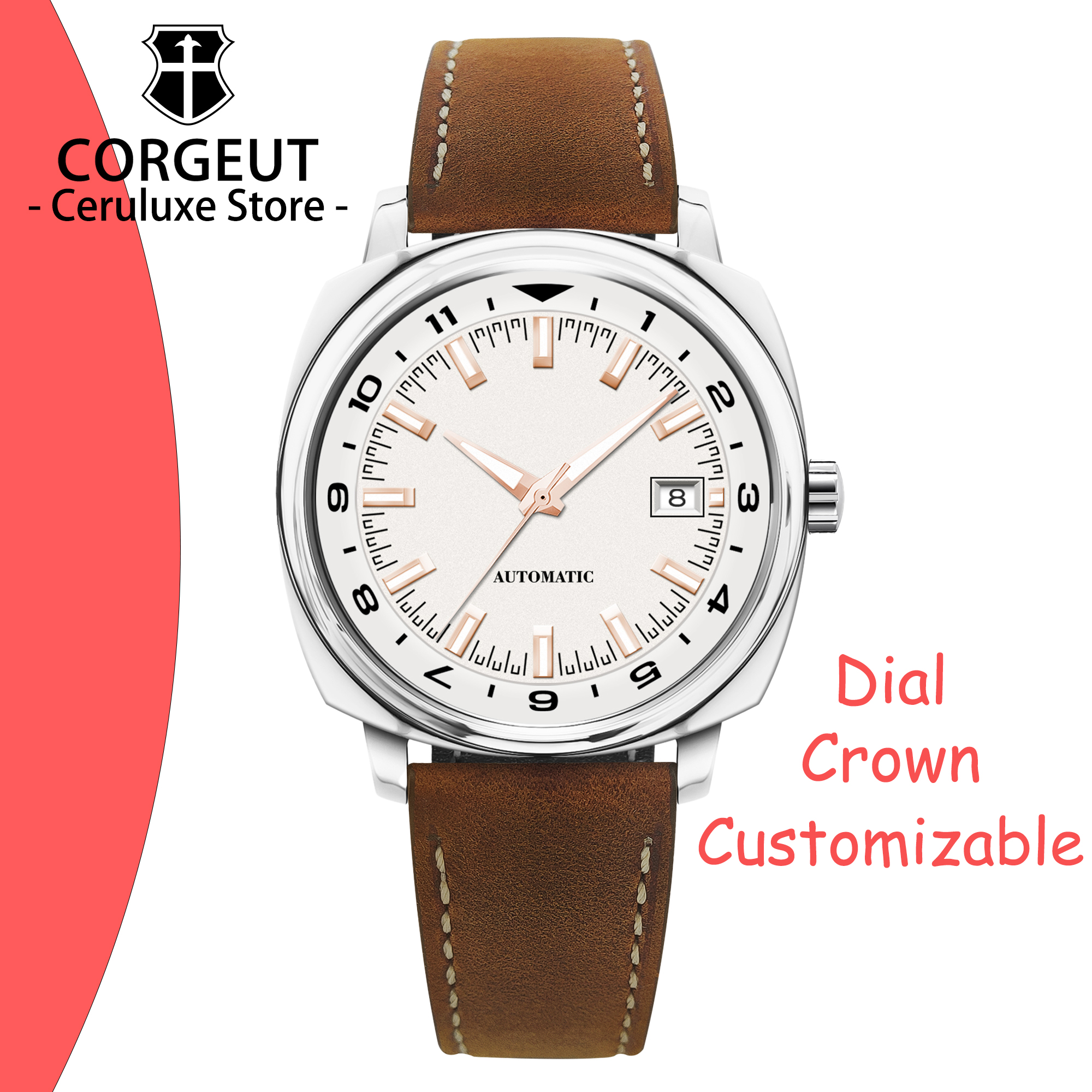 Perpetual Calendar Watch - CUSTOM 42MM Stainless Steel Sapphire Glass