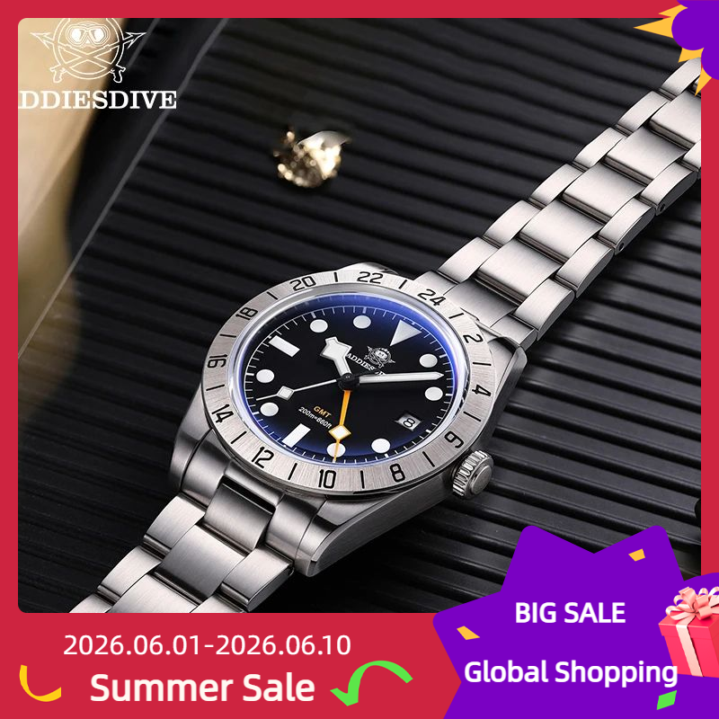 Luxury Watch Sale - ADDIESDIVE Hot Sale AD2035 GMT Quartz