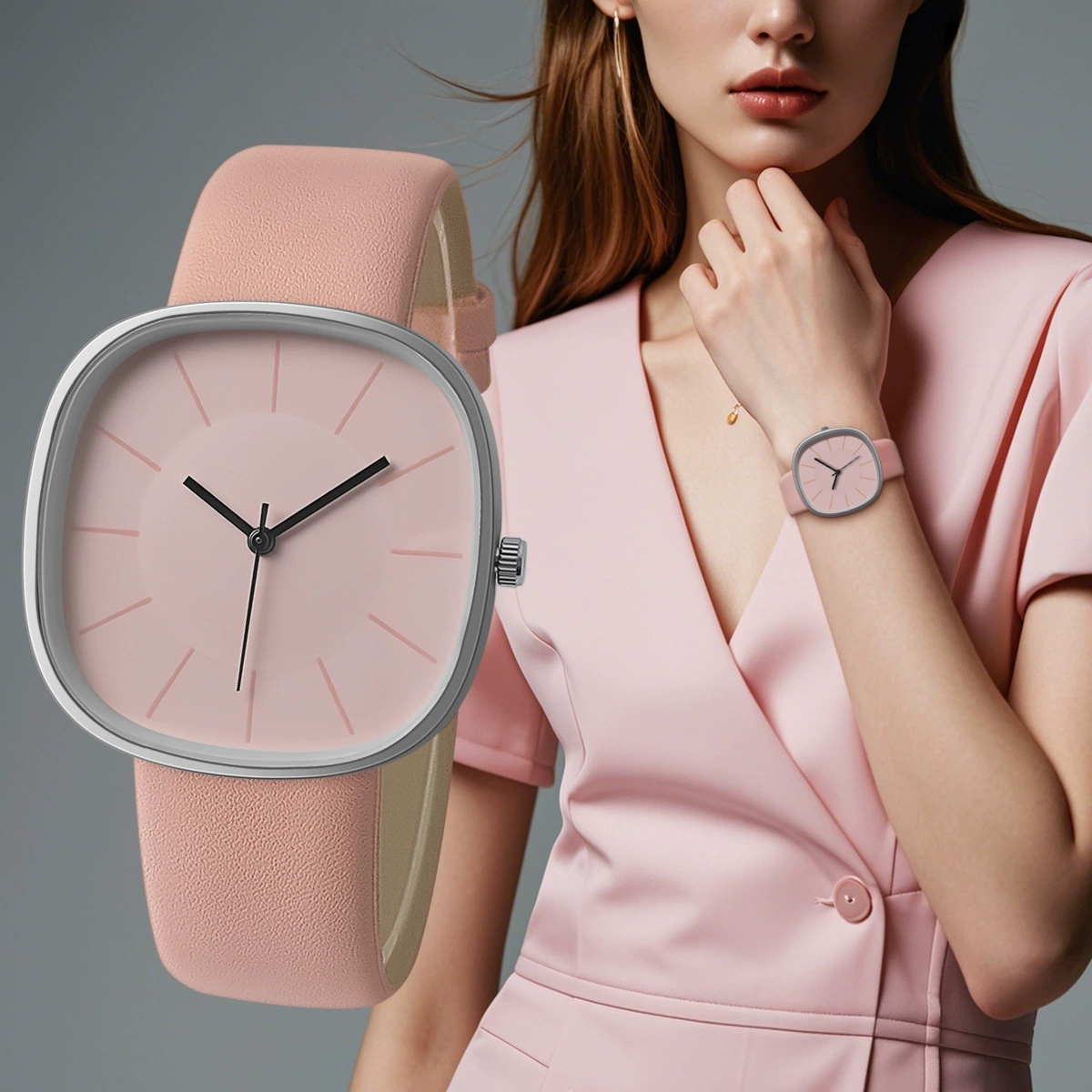 Luxury Watch Ladies - New Fashion Luxury Woman Square Leather