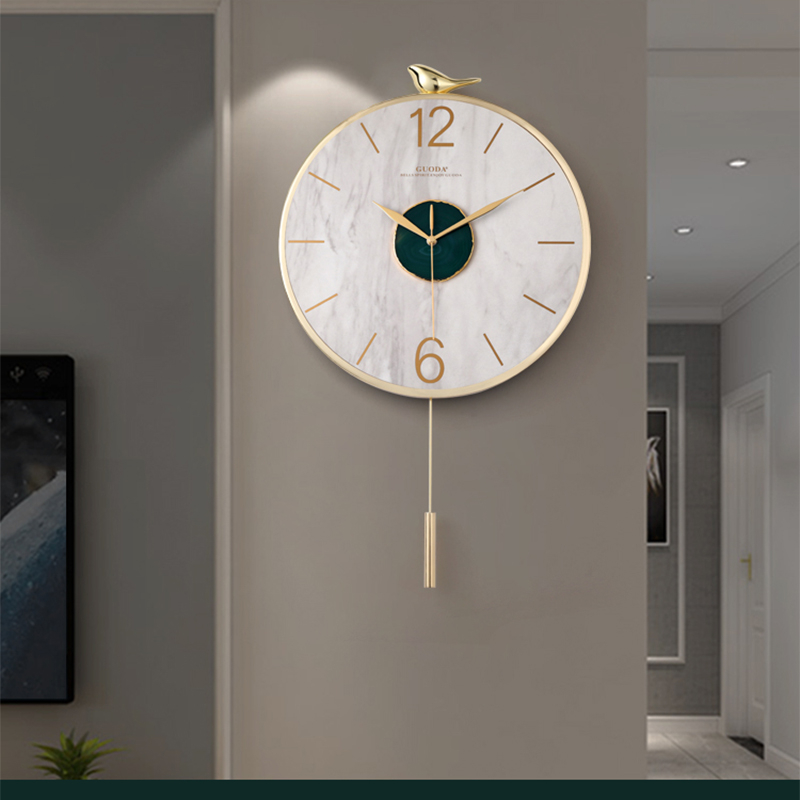Nordic Wall Clock Metal Agate  - Luxury Watch Europe 评论和价格