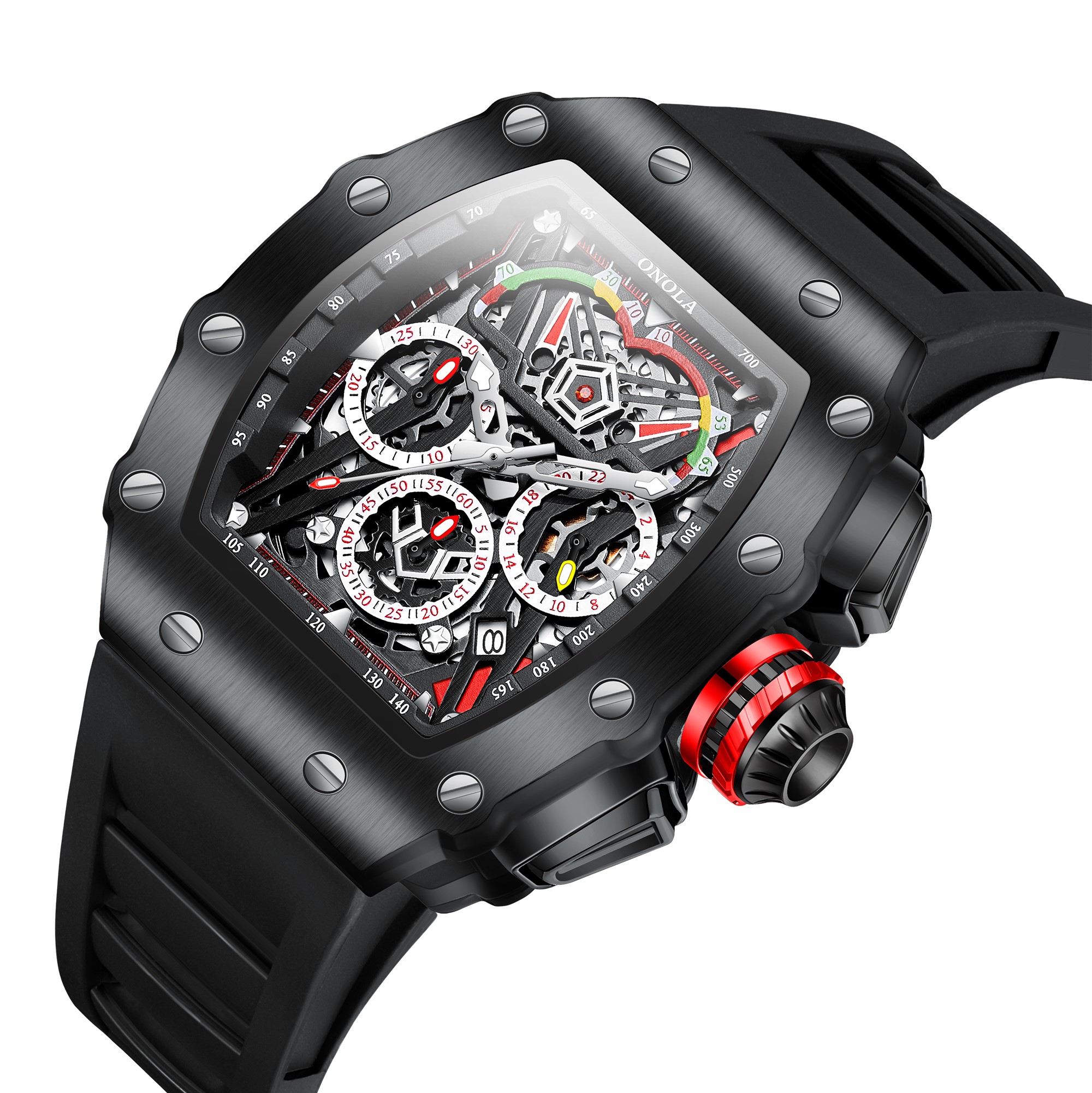 ONOLA 2021 Top Brand Watch Men - Luxury Watch Wallpaper 评论和价格