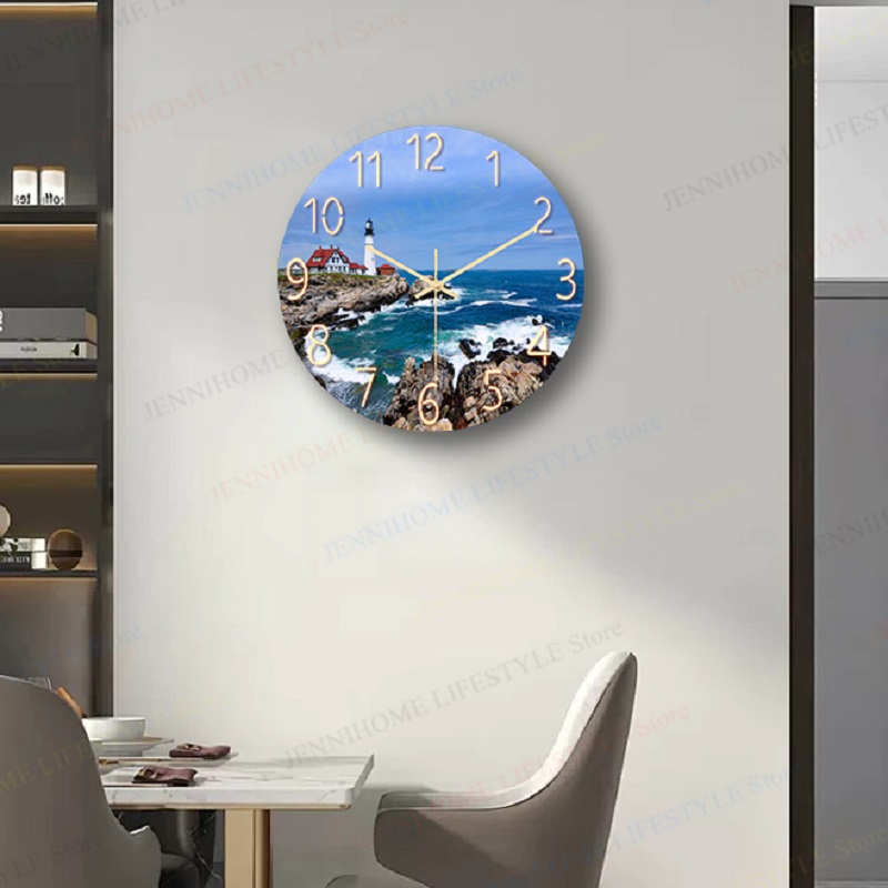 Beach Wall Clock Wall Art Cloc - Luxury Watch Europe 评论和价格