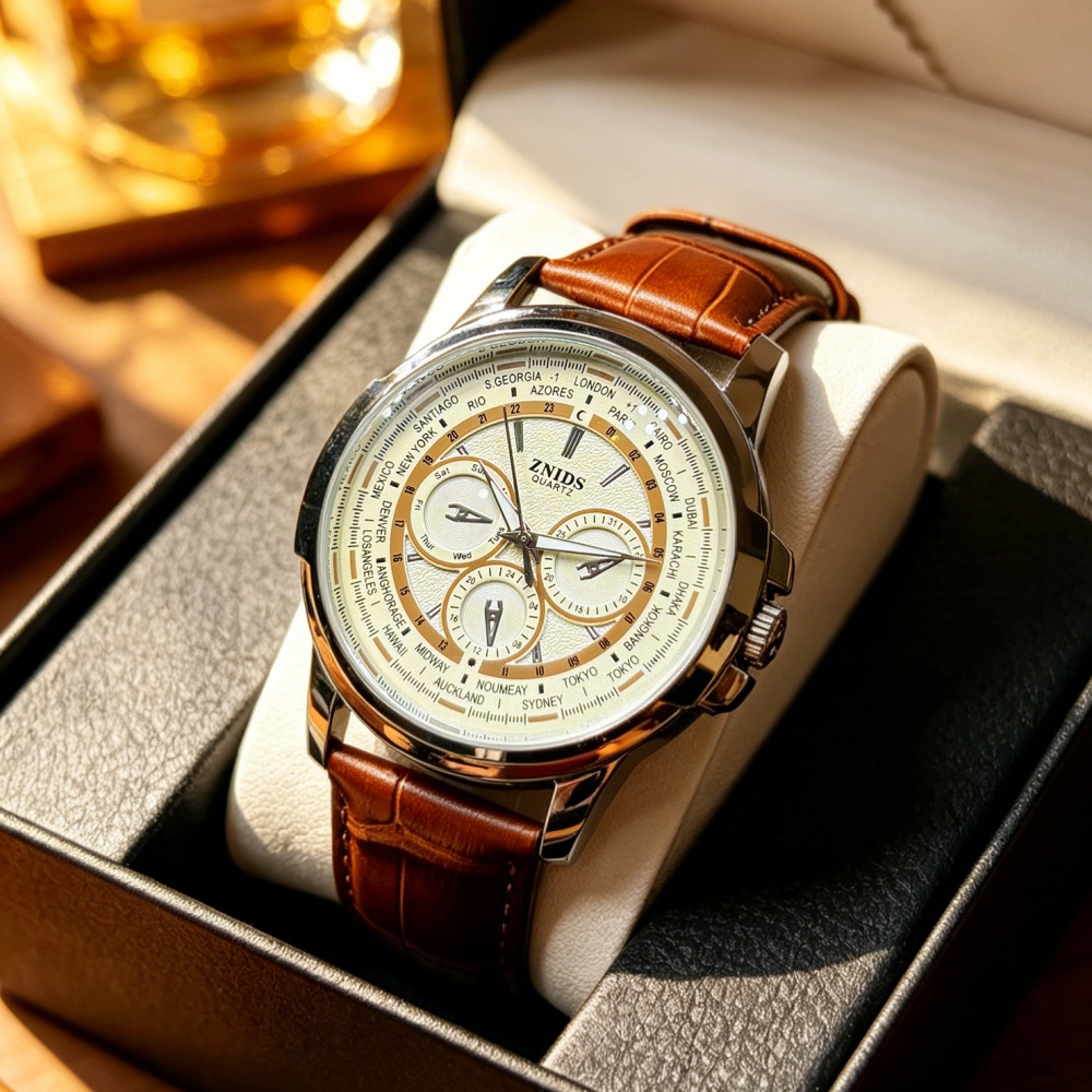 Trendy Men's Casual Quartz Wat - Luxury Watch Sale 评论和价格