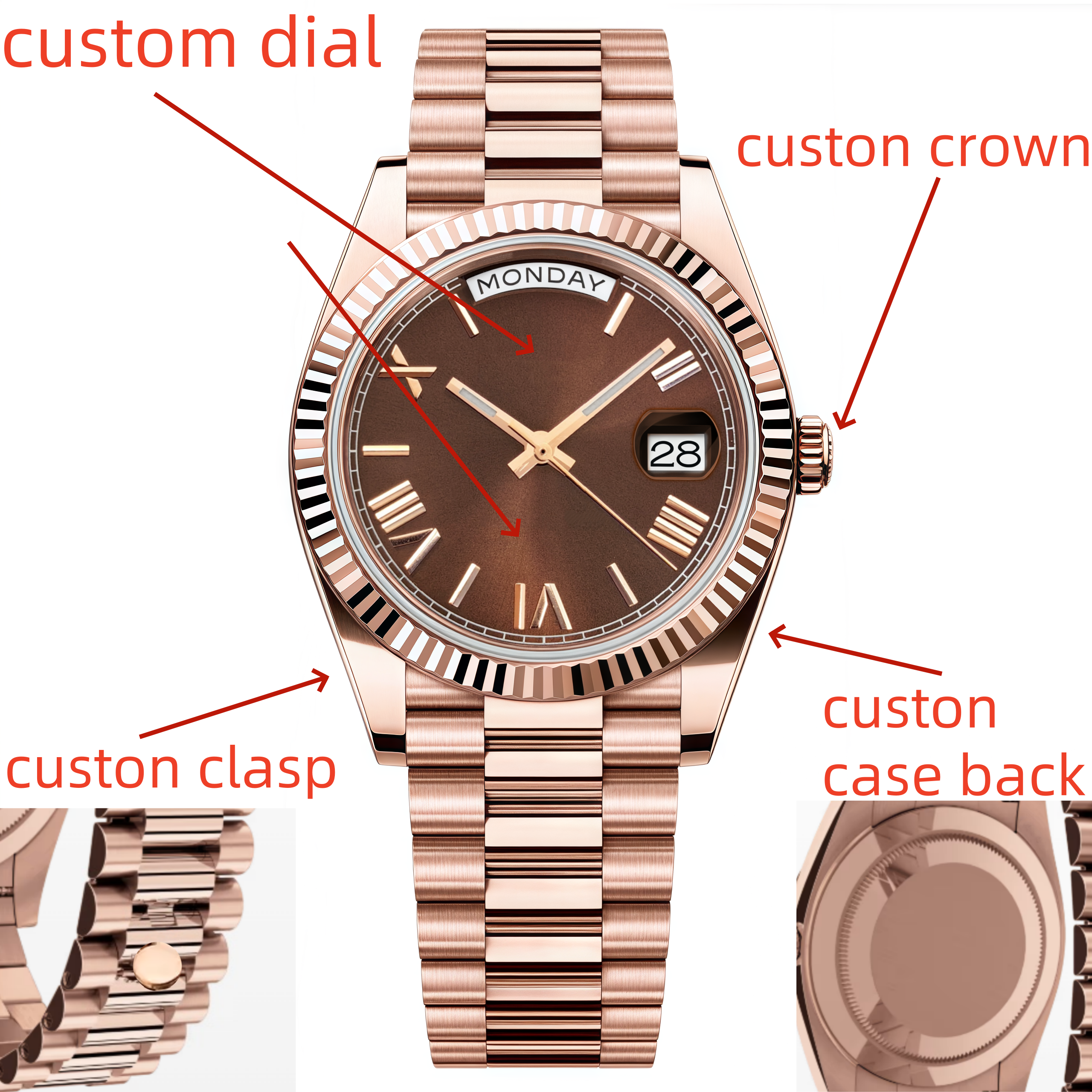 Custom logo Clock Men's Luxury - Luxury Watch Logo 评论和价格