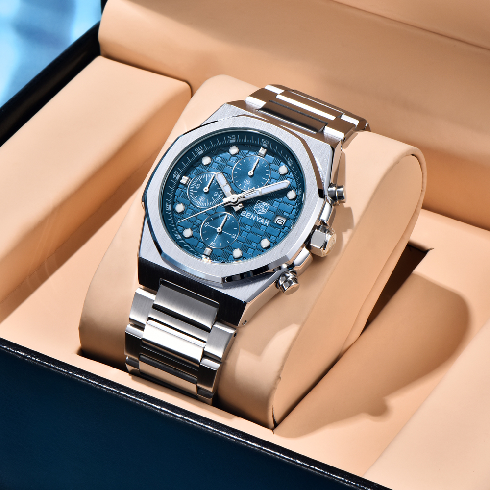 2025 New BENYAR Men's Watches  - Luxury Watch Case 评论和价格