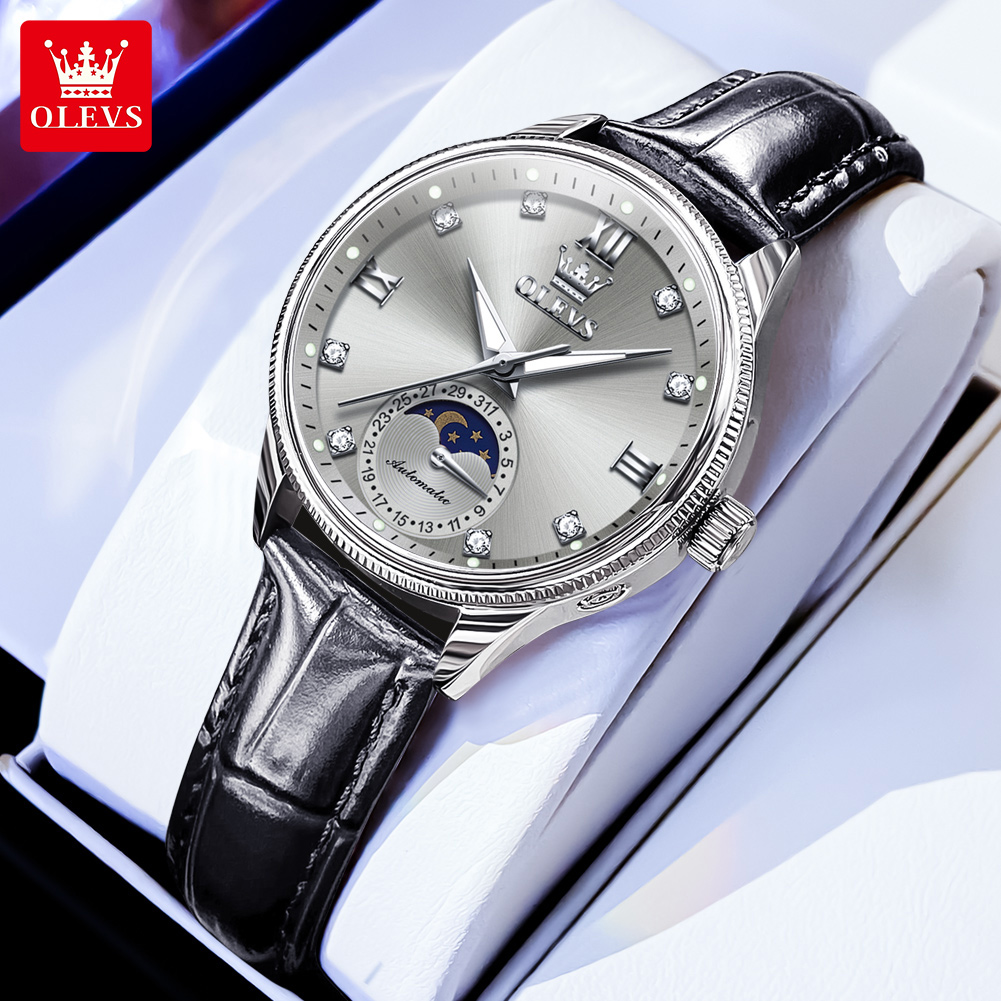 OLEVS Moon Phase Fashion Women - Luxury Watch Time 评论和价格