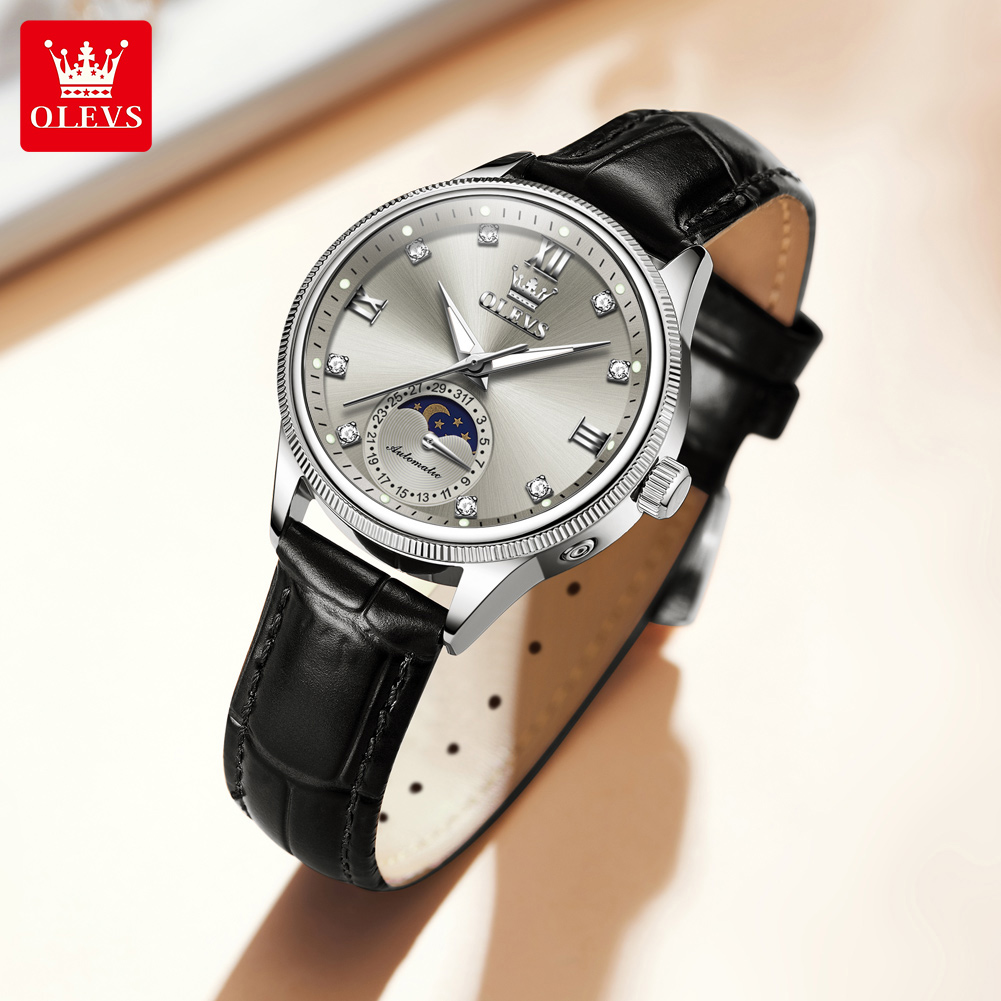 OLEVS Moon Phase Fashion Women - Luxury Watch Time 评论和价格