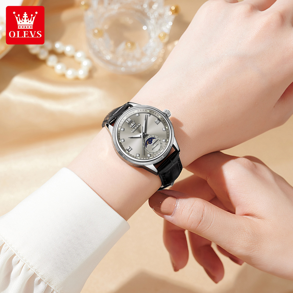OLEVS Moon Phase Fashion Women - Luxury Watch Time 评论和价格