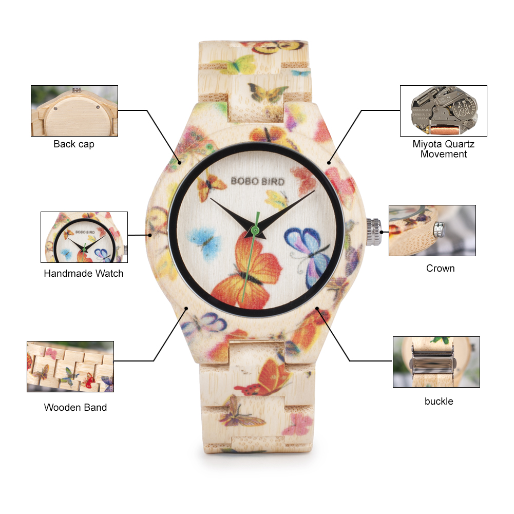 BOBO BIRD Wood Women Watches L - Luxury Watch Ladies 评论和价格