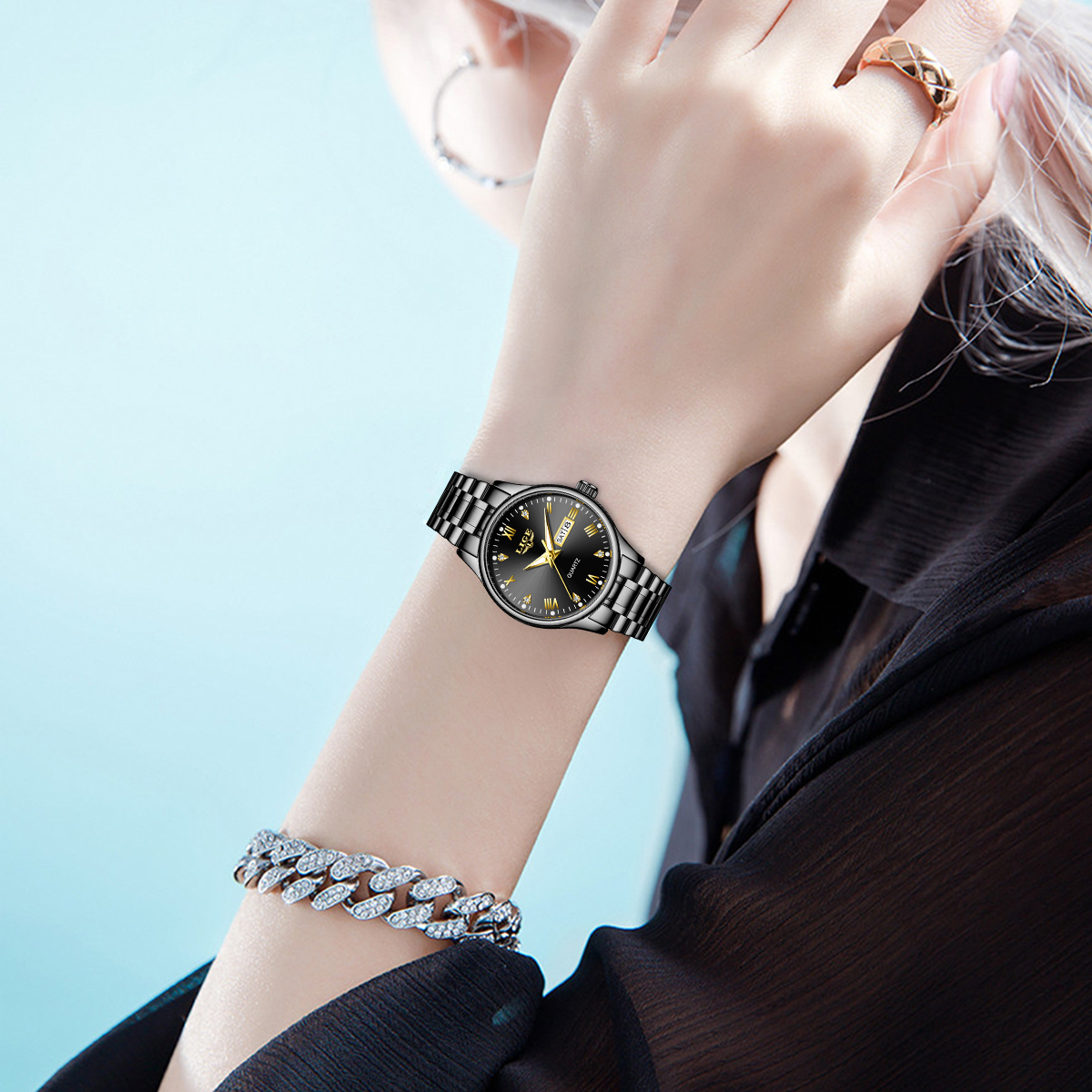 LIGE Top Band Woman Watch Clas - Luxury Watch Ladies 评论和价格