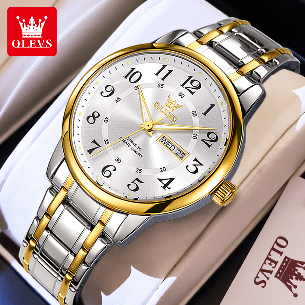 OLEVS Casual fashion men's wat - Luxury Watch Display 评论和价格