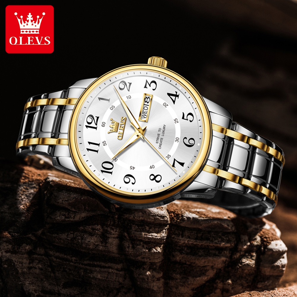 OLEVS Casual fashion men's wat - Luxury Watch Display 评论和价格