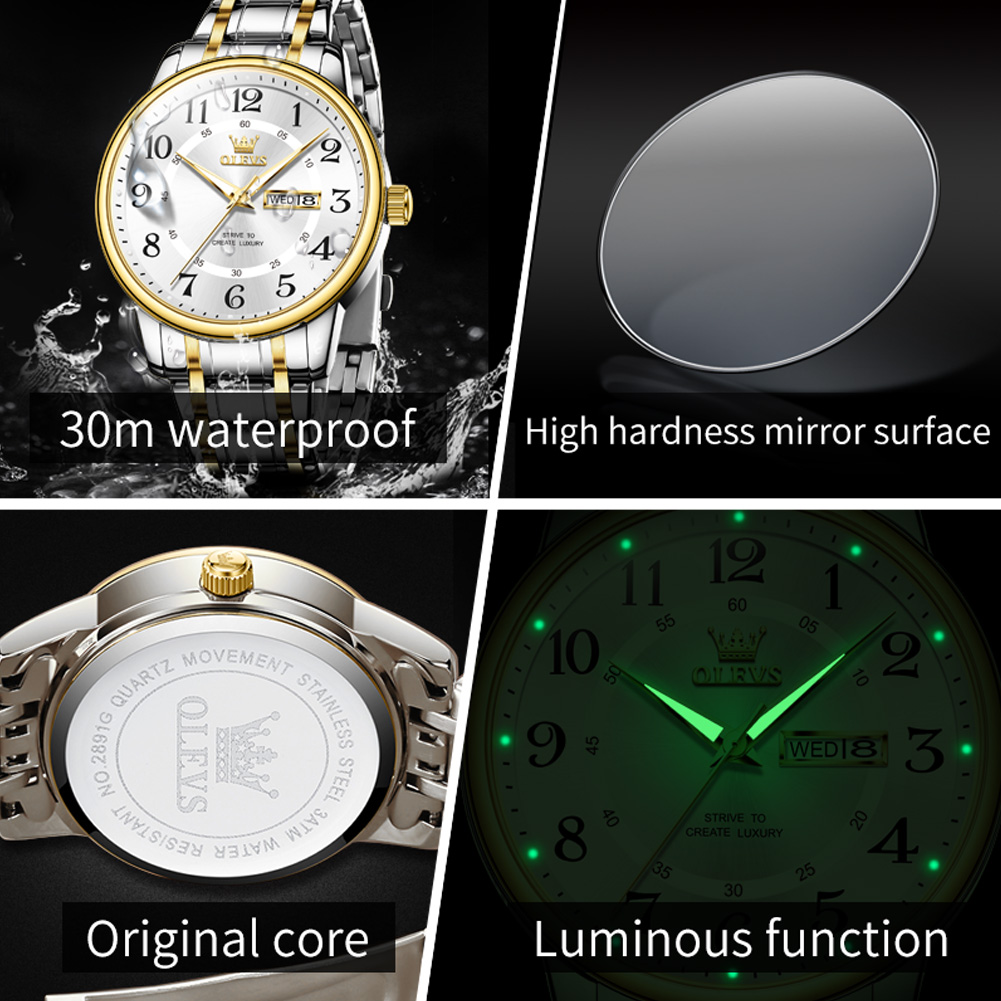OLEVS Casual fashion men's wat - Luxury Watch Display 评论和价格