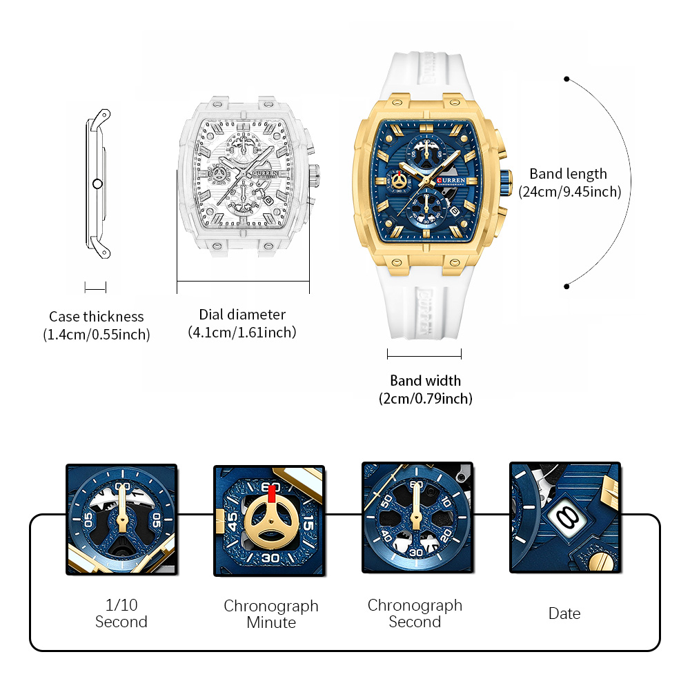 CURREN Luxury Vintage Watch fo - Luxury Watch Japan 评论和价格