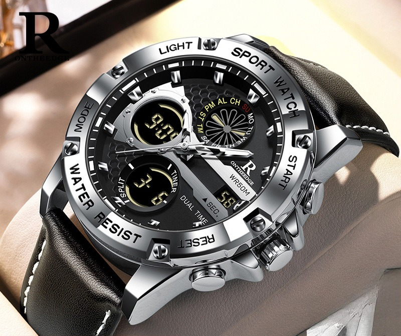 Fashion Men’s Big Face Quartz  - Perpetual Calendar Watch 评论和价格