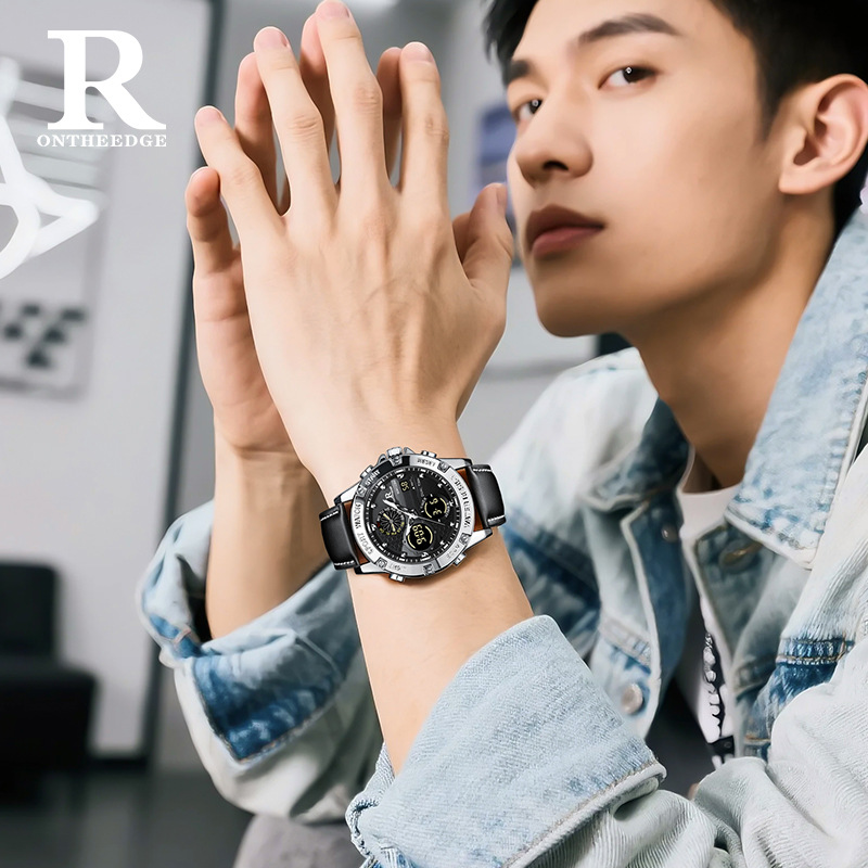Fashion Men’s Big Face Quartz  - Perpetual Calendar Watch 评论和价格