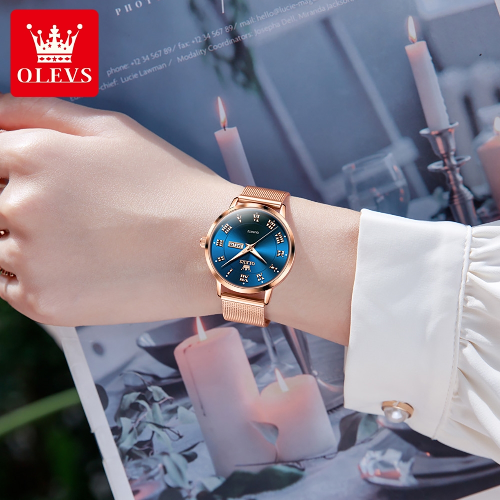 OLEVS 2920 Elegant Original Wo - Luxury Watch Logo 评论和价格