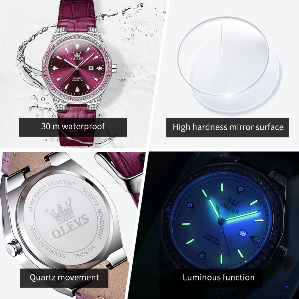 OLEVS Original Women's Watches - Luxury Watch Logo 评论和价格