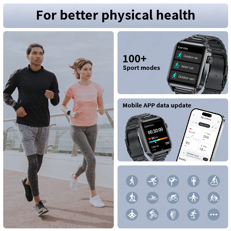 LIGE Smart Watch Sport Fitness - Luxury Watch Sale 评论和价格