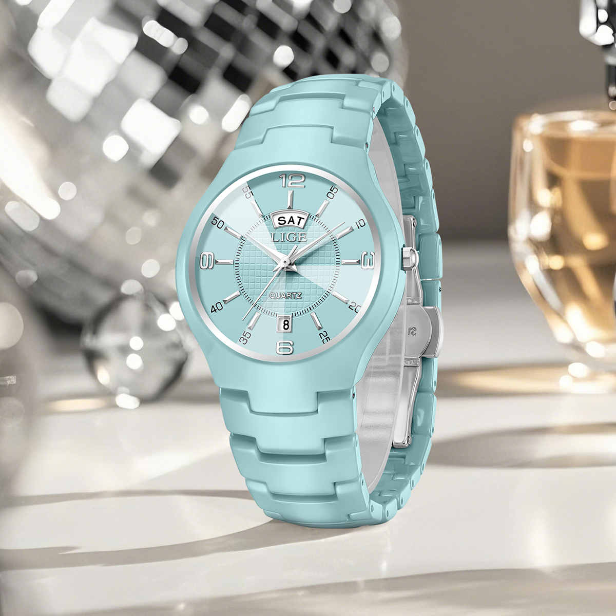 LIGE Luxury Elegant Quartz Wom - Luxury Watch For 评论和价格