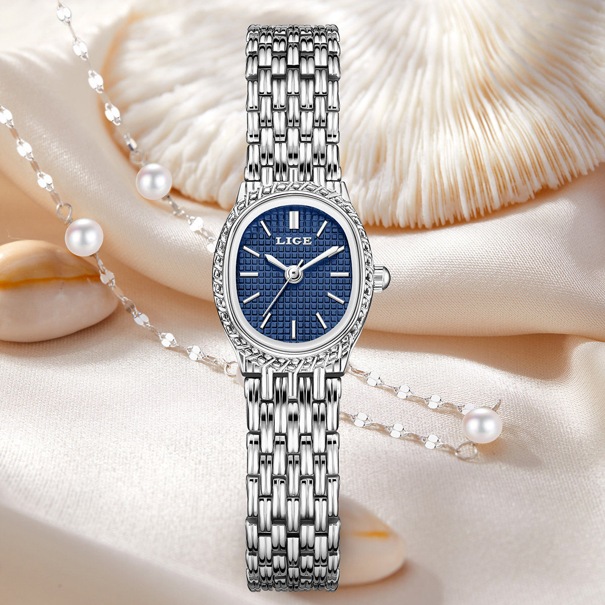 LIGE Fashion Luxury Quartz Wom - Luxury Watch For 评论和价格