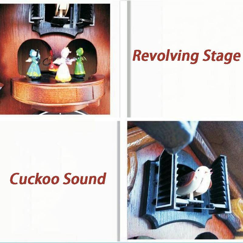 Cuckoo Wall Clock Solid Wood C - Luxury Watch Europe 评论和价格