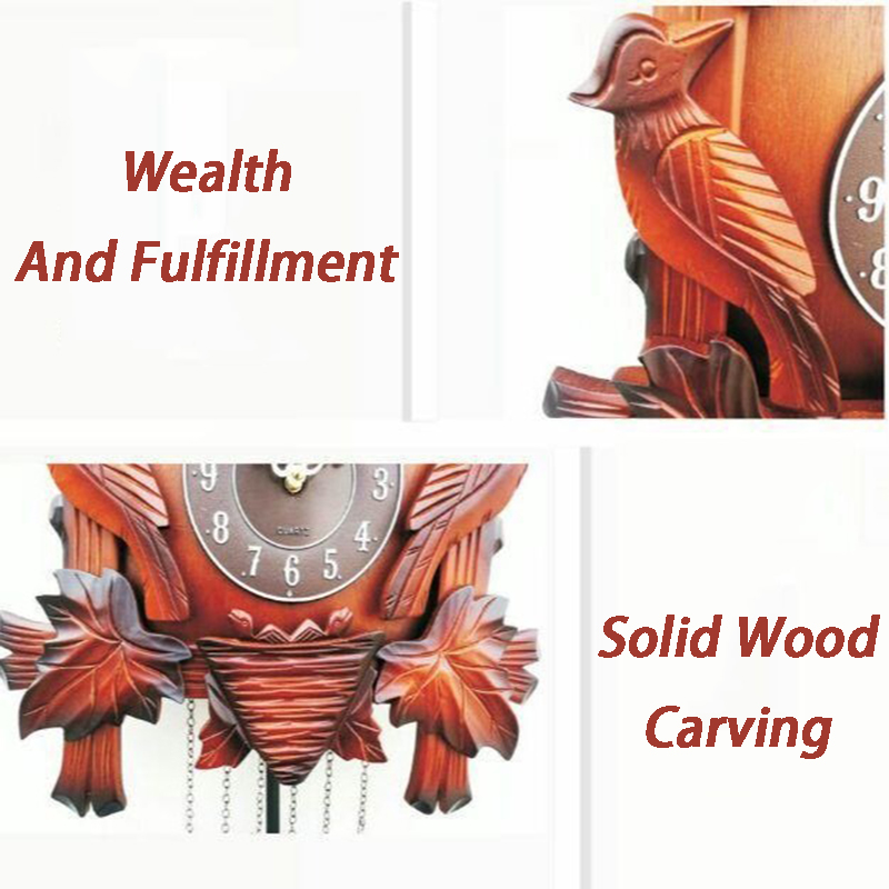 Cuckoo Wall Clock Solid Wood C - Luxury Watch Europe 评论和价格