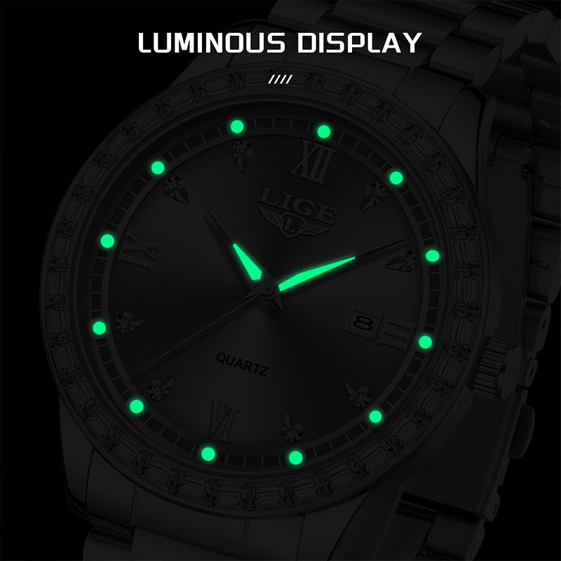 LIGE quartz wristwatch 2026 lu - Luxury Watch Wallpaper 评论和价格