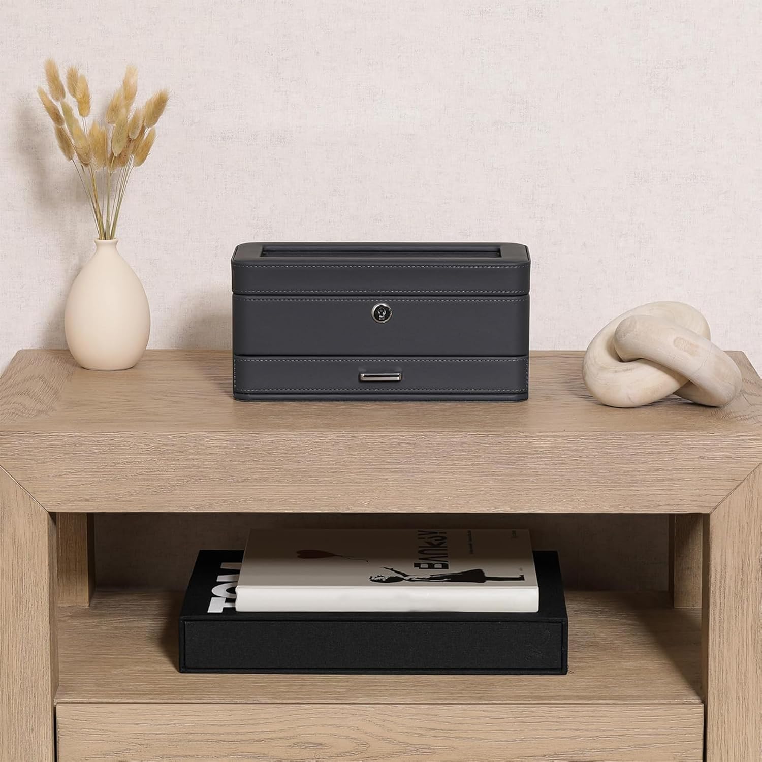 Luxury 4-Slot Watch Box with V - Luxury Watch Case 评论和价格