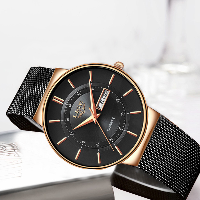 LIGE Women Watches Luxury Bran - Luxury Watch Ladies 评论和价格