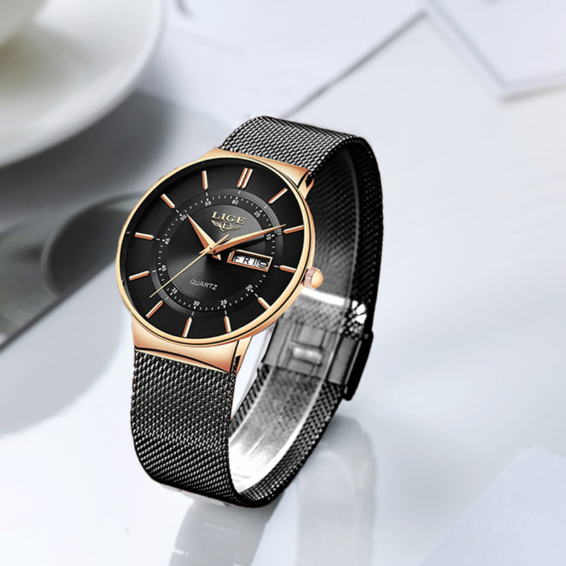 LIGE Women Watches Luxury Bran - Luxury Watch Ladies 评论和价格