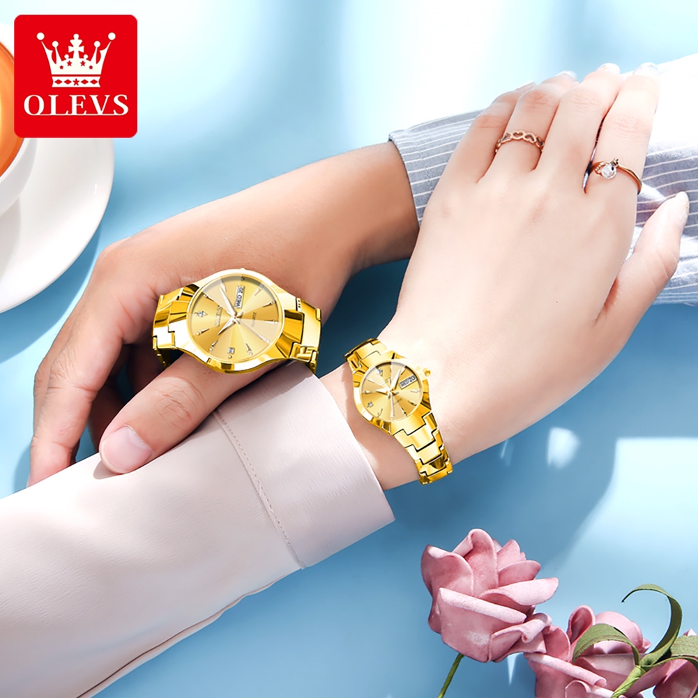 OLEVS TOP Brand Gold Watches f - Luxury Watch Wallpaper 评论和价格