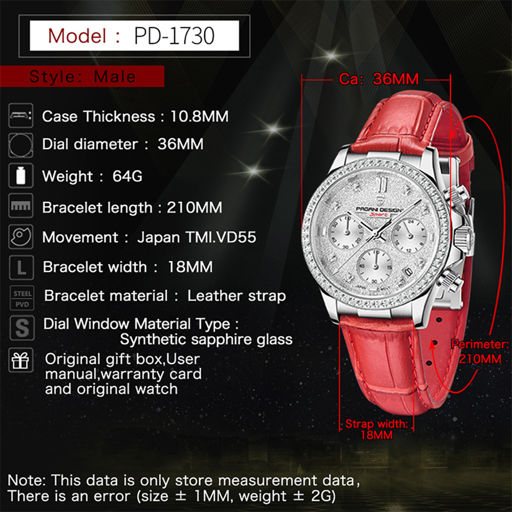 PAGANI DESIGN 1730 Fashion Mul - Luxury Watch Time 评论和价格