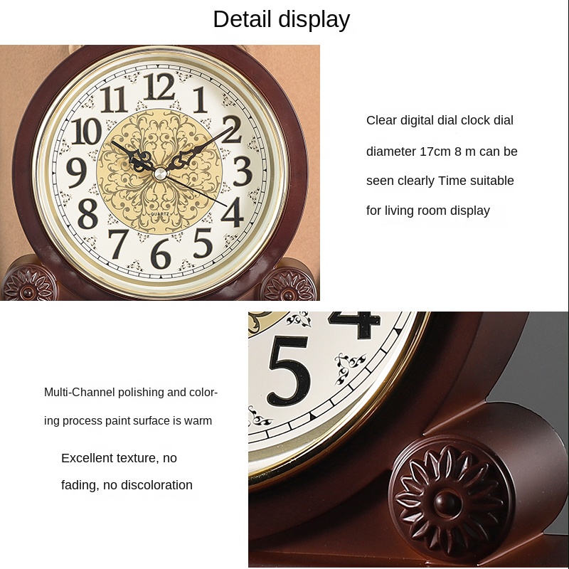 Desktop Table Clock Retro Sile - Luxury Watch Europe 评论和价格