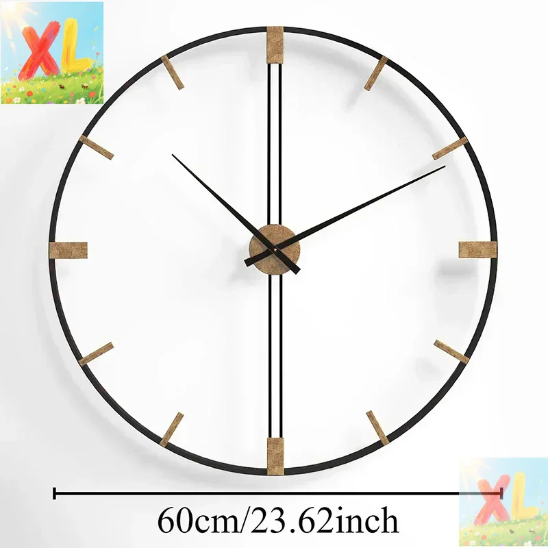 Nordic Wall Clocks Metal Wall  - Luxury Watch Europe 评论和价格