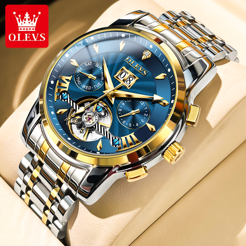 OLEVS Men Watches Luxury Fashi - Luxury Watch Display 评论和价格