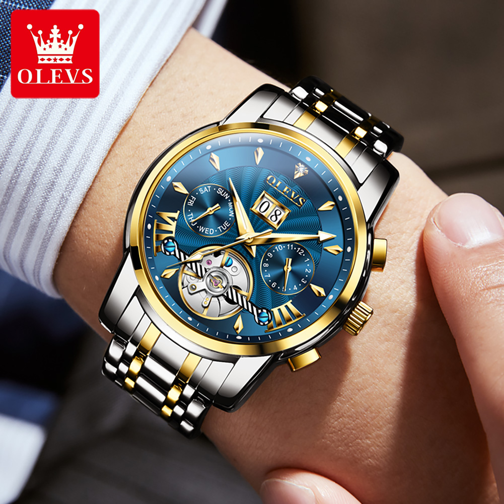 OLEVS Men Watches Luxury Fashi - Luxury Watch Display 评论和价格