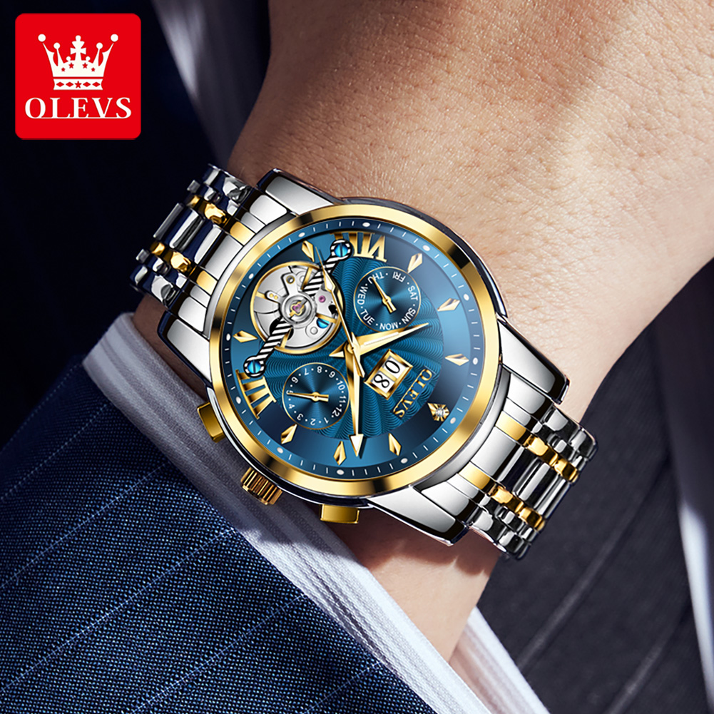 OLEVS Men Watches Luxury Fashi - Luxury Watch Display 评论和价格