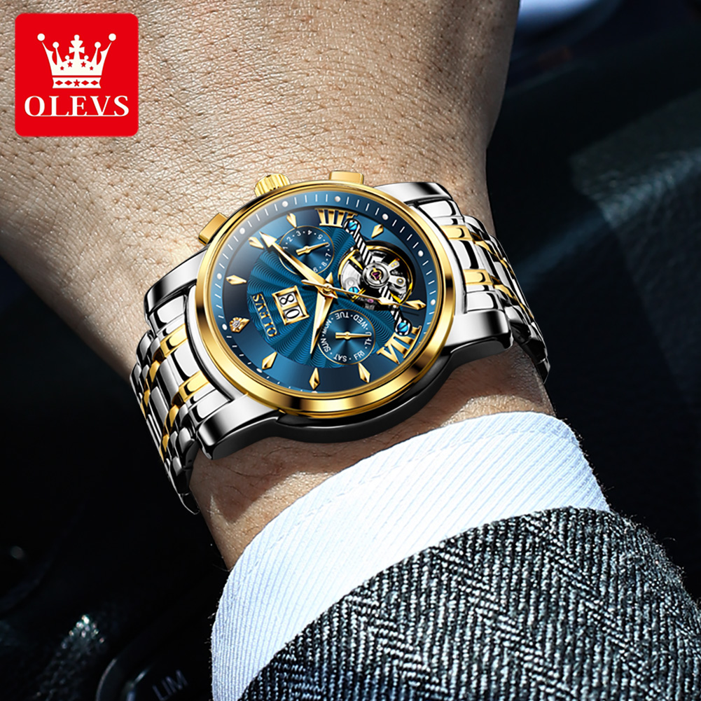 OLEVS Men Watches Luxury Fashi - Luxury Watch Display 评论和价格