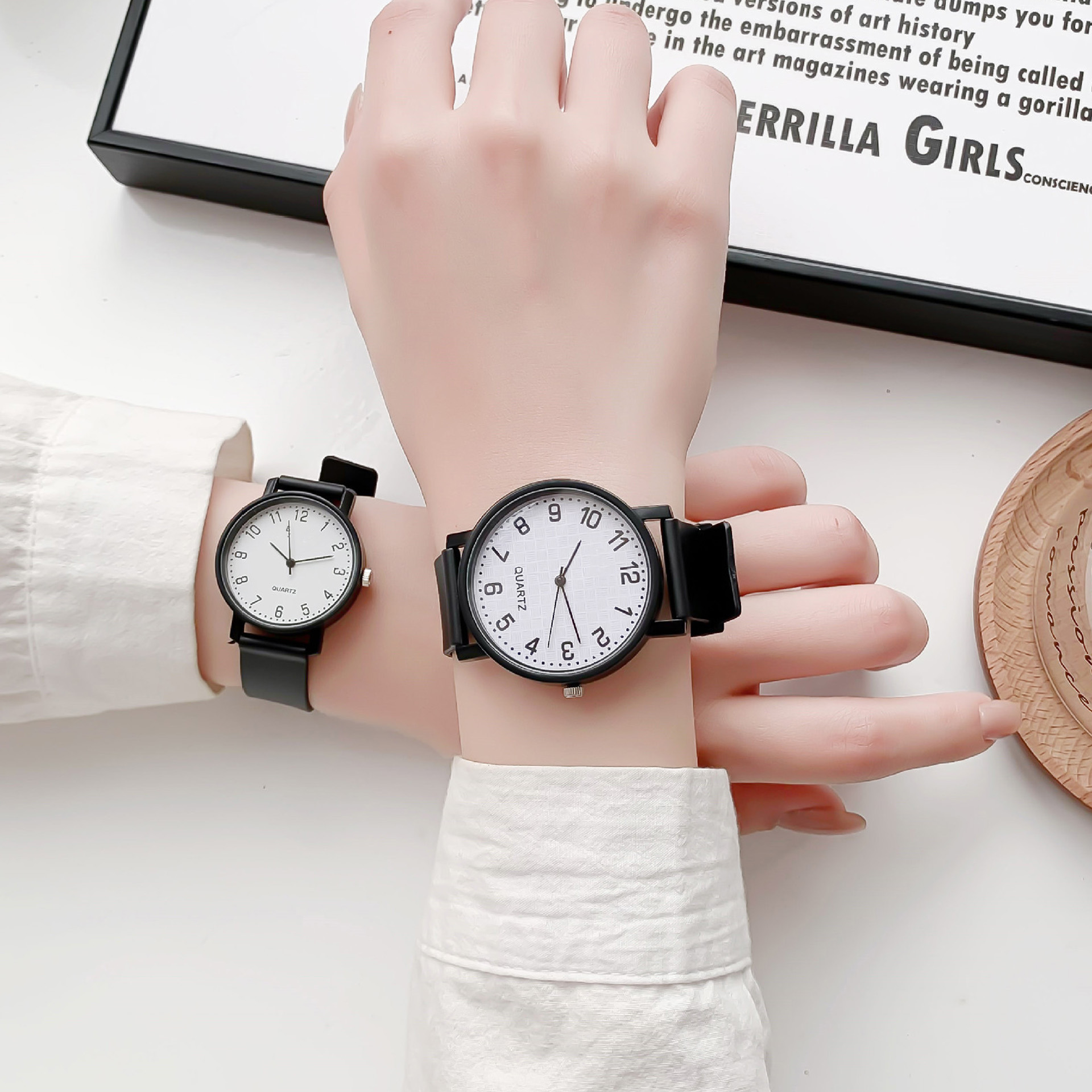Simple Black Watch Quartz Watc - Luxury Watch Ladies 评论和价格